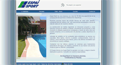 Desktop Screenshot of espaisport.com